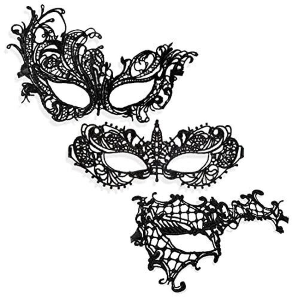 7276 Masquerade Mask Lace Mask for Halloween Carnival Party Ball Costume 3